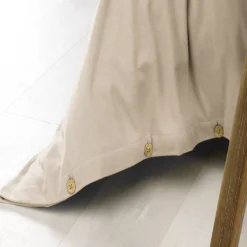 Copripiumino flanella di cotone (240 x 220 cm) Nina Beige