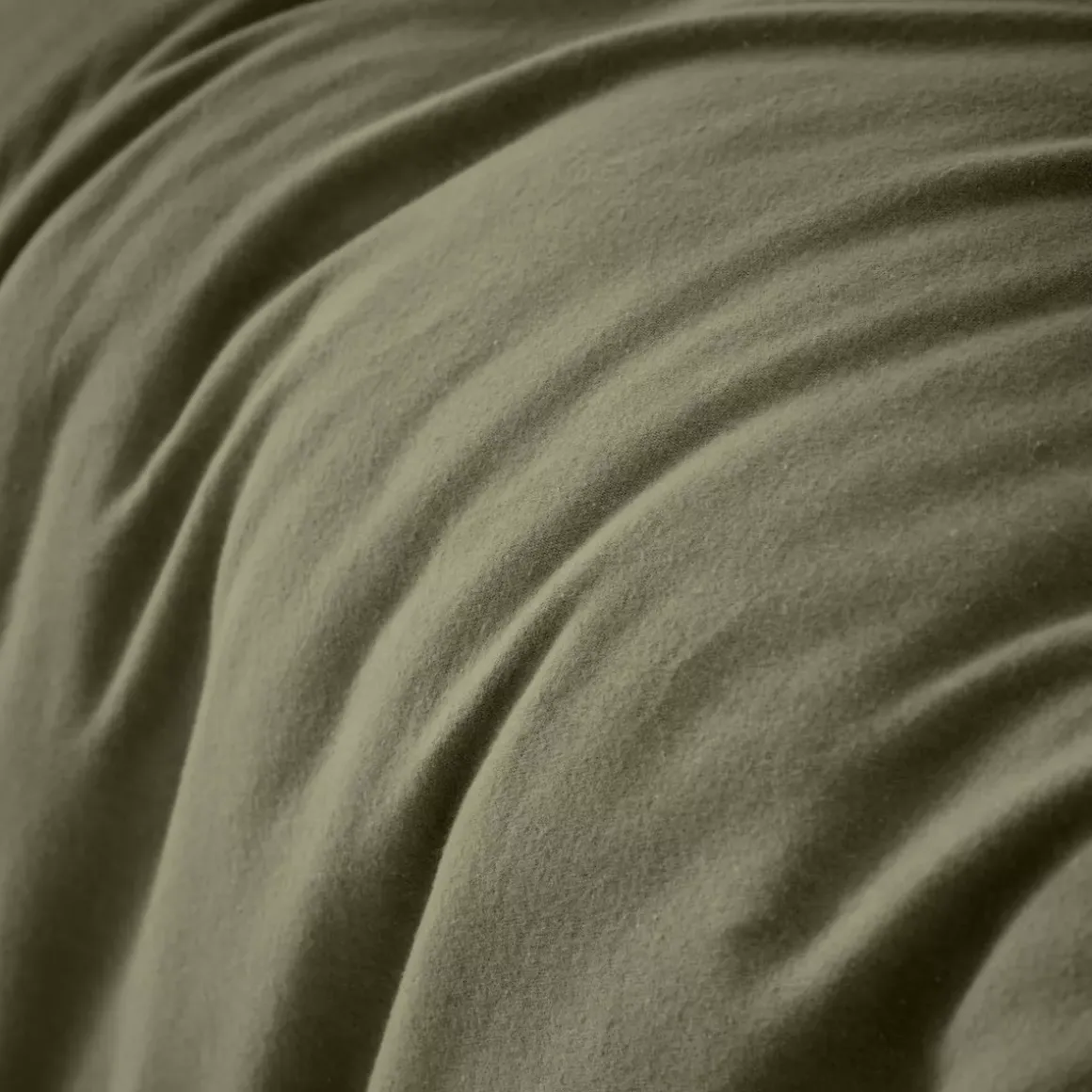 Copripiumino flanella di cotone (280 x 240 cm) Nina Verde rosmarino