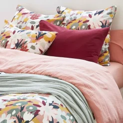 Copripiumino garza di cotone (240 x 220 cm) Azel Multicolore