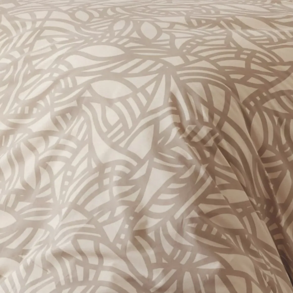 Copripiumino in cotone lavato (260 x 240 cm) Séréna Beige