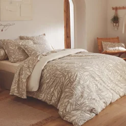 Copripiumino in cotone lavato (280 x 240 cm) Serena Beige