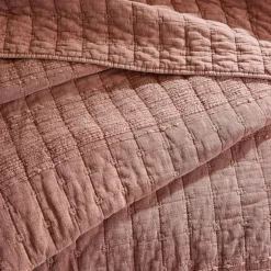 Copripiumino in cotone trapuntato (220 x 240 cm) Lena Terracotta