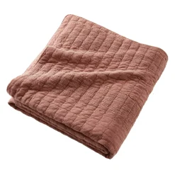 Copripiumino in cotone trapuntato (220 x 240 cm) Lena Terracotta