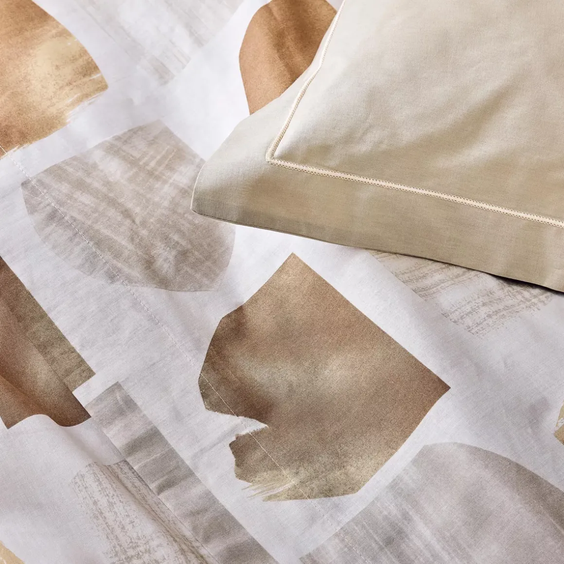 Copripiumino in cotone (260 x 240 cm) Arty Marrone seppia