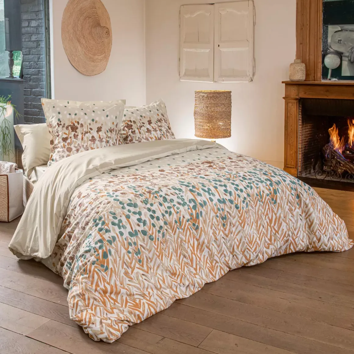 Copripiumino in cotone (200 x 200 cm) Evasion Multicolore