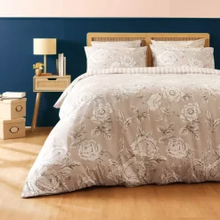 Copripiumino in cotone (200 x 200 cm) Lara Beige