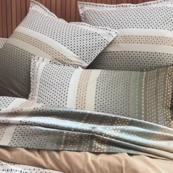Copripiumino in cotone (240 x 220 cm) Niagara Verde kaki