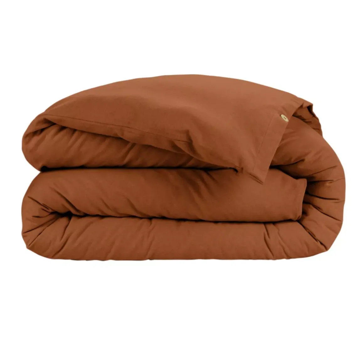 Copripiumino in flanella di cotone (140 x 200 cm) Nina Terracotta