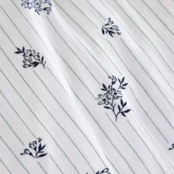 Copripiumino in garza di cotone reversibile (260 x 240 cm) Gaïa iris Blu