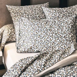 Copripiumino in percalle di cotone (200 x 200 cm) Leopardo Beige