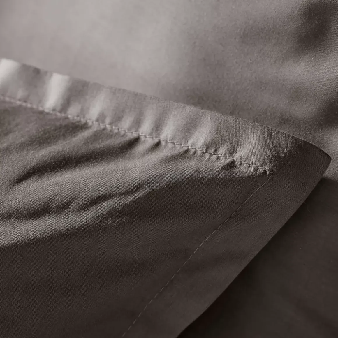 Copripiumino in percalle di cotone (280 x 240 cm) Cali Grigio antracite