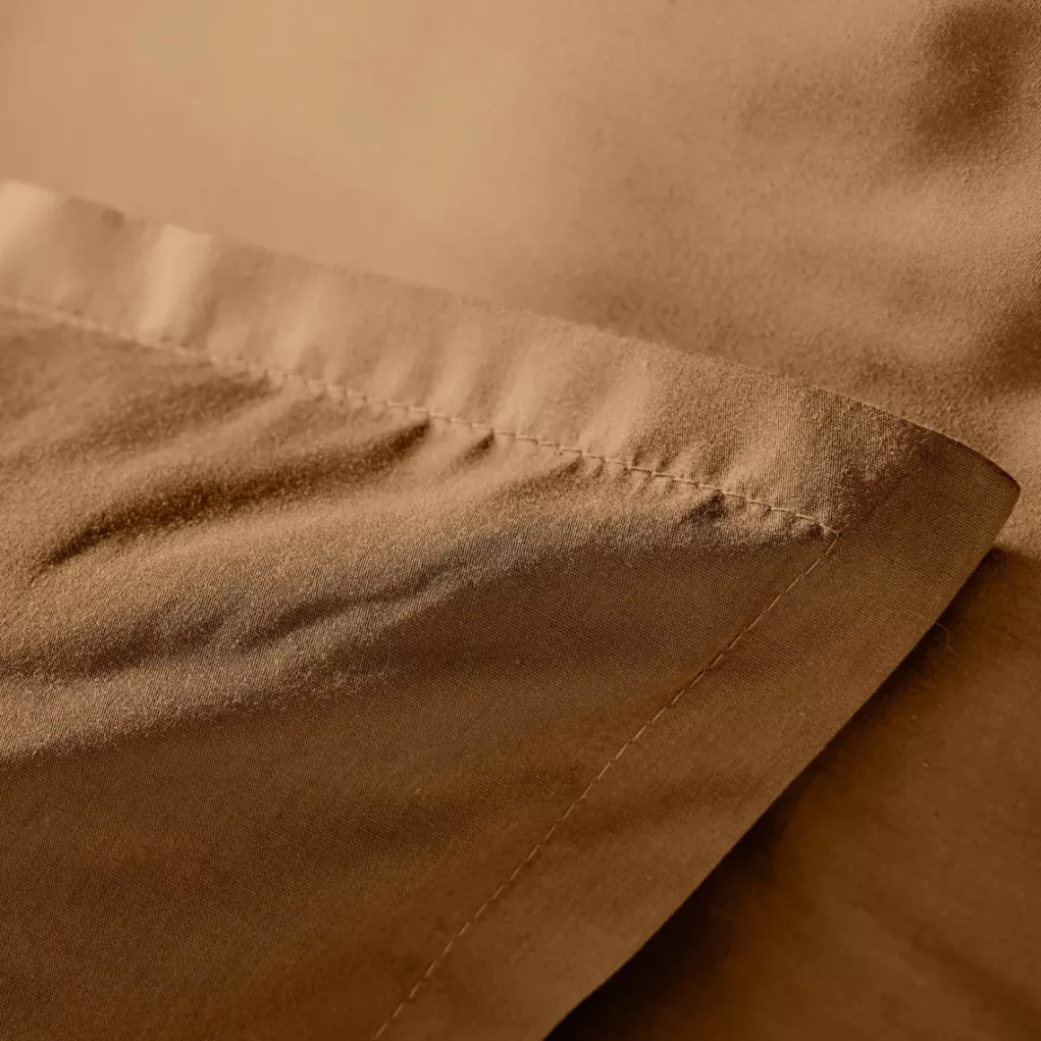 Copripiumino in percalle di cotone (260 x 240 cm) Cali Camel