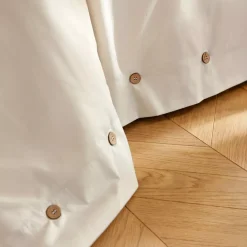 Copripiumino in percalle di cotone (140 x 200 cm) Diane Beige