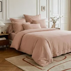 Copripiumino in percalle di cotone (200 x 200 cm) Diane Rose Blush
