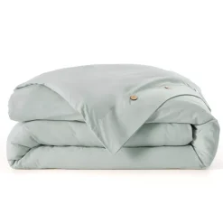 Copripiumino in percalle di cotone (240 x 220 cm) Diane Blu Céladon