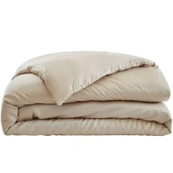 Copripiumino in raso di bambù (260 cm) Sienna Beige pampa