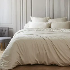 Copripiumino in raso di bambù (280 x 240 cm) Sienna Beige