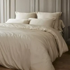 Copripiumino in raso di bambù (280 x 240 cm) Sienna Beige