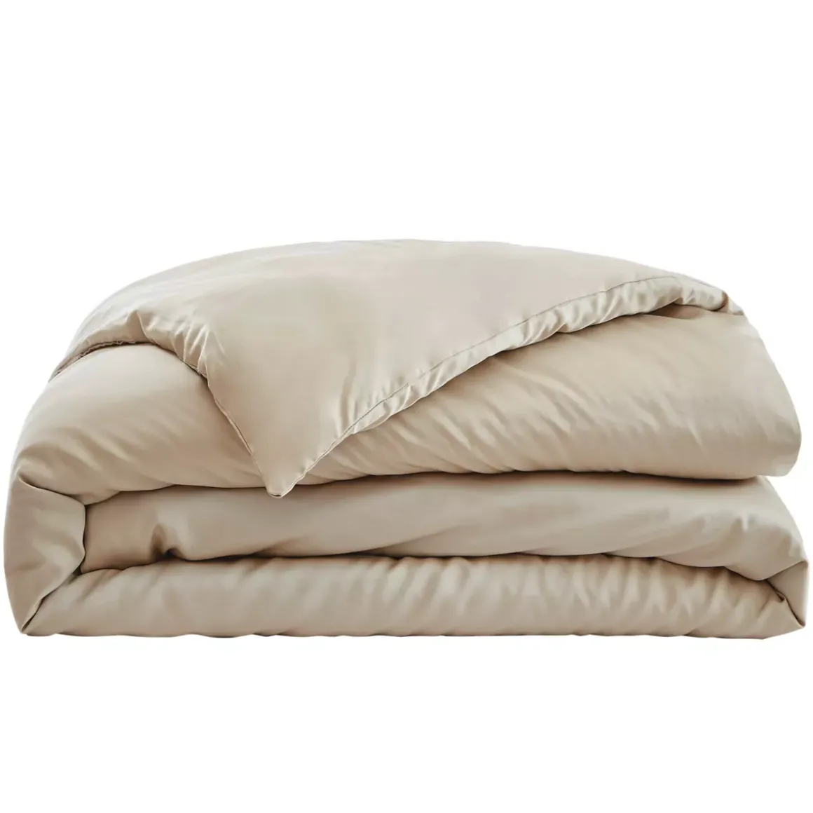 Copripiumino in raso di bambù (280 x 240 cm) Sienna Beige