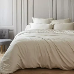 Copripiumino in raso di bambù (240 x 220 cm) Sienna Beige