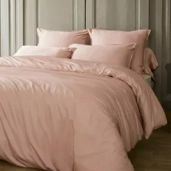 Copripiumino in satin di bambù (260 x 240 cm) Sienna Rose blush