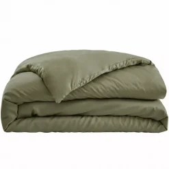Copripiumino in satin di bambù (260 x 240 cm) Sienna Verde rosmarino