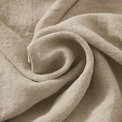 Copripiumino lino lavato (240 cm) Louise Beige
