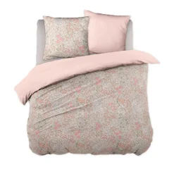 Copripiuminoper bambini in cotone con due federe (200 x 200 cm) Pimprenelle Rosa