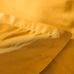 Copripiumino percalle di cotone (140 cm) Cali Giallo senape
