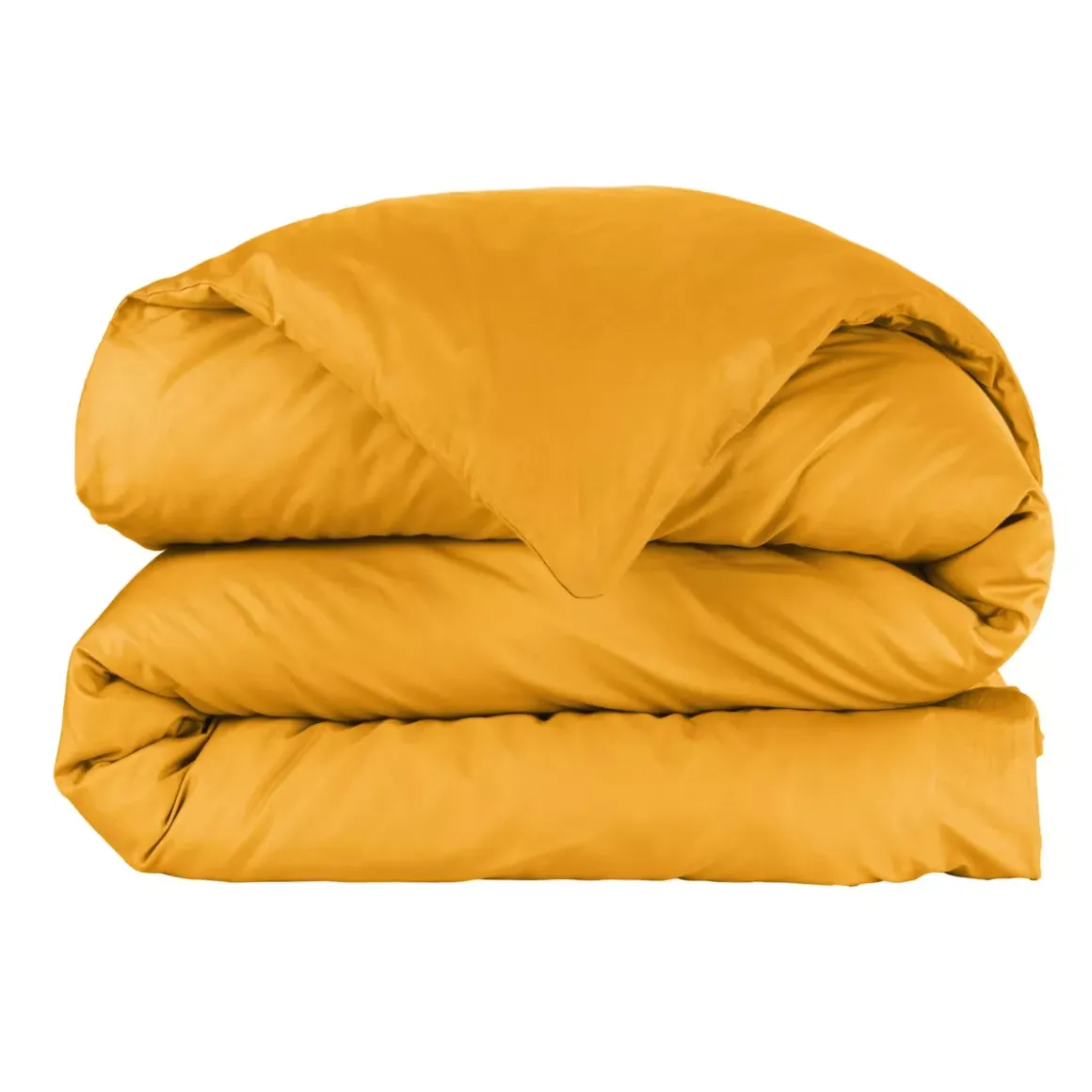 Copripiumino percalle di cotone (140 cm) Cali Giallo senape