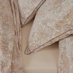 Copripiumino percalle di cotone (200 x 200 cm) Palazzo Beige