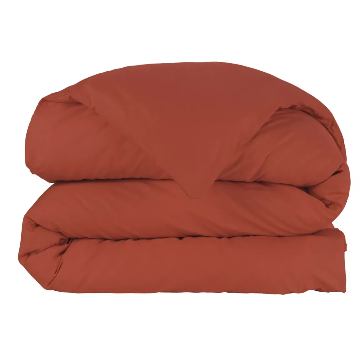 Copripiumino percalle di cotone (240 cm) Cali Terracotta