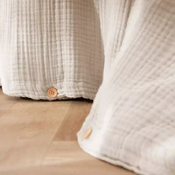 Copripiumino quadrupla garza di cotone (200 x 200 cm) Victoria x Gaïa Beige pampa