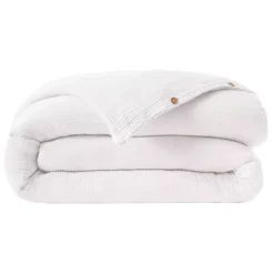 Copripiumino quadrupla garza di cotone (200 x 200 cm) Victoria x Gaïa Bianco chantilly