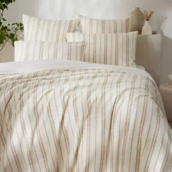 Copripiumino reversibile in cotone texturizzato e percale (240 x 220 cm) Alice Corda