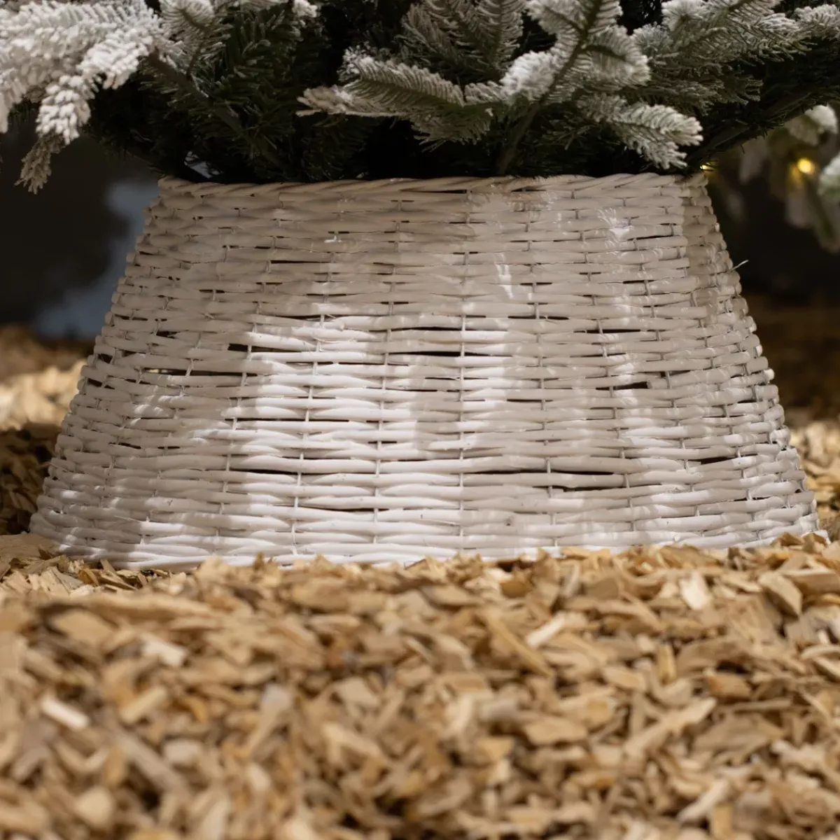 KAEMINGK Accessori Per Albero Di Natale-Coprivaso per albero di Natale in vimini (D70 cm) Salice intrecciato