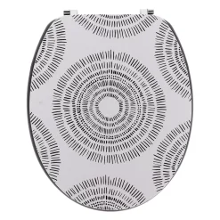 TENDANCE Accessori Water-Copriwater in legno 18 pollici Nova e bianco