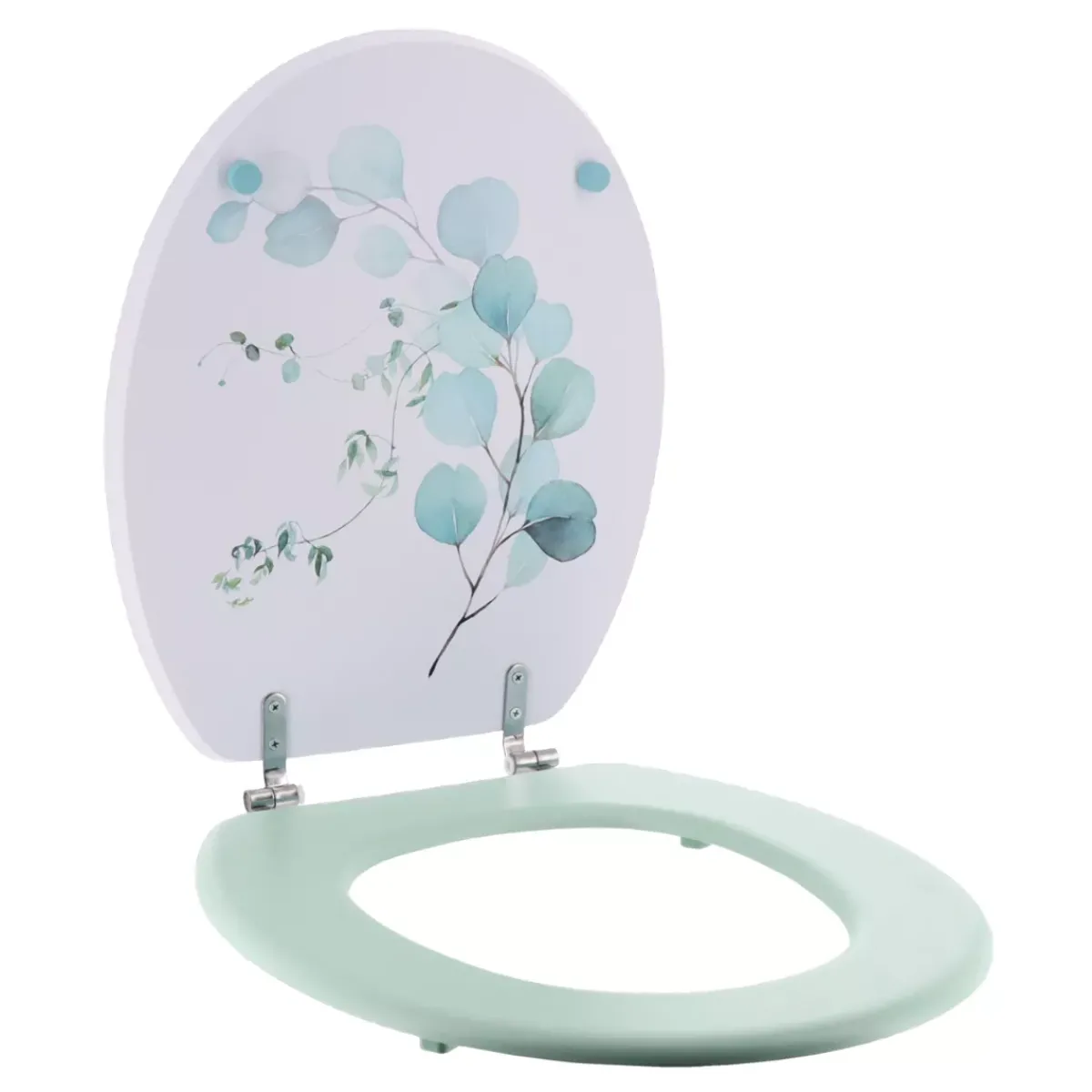 TENDANCE Accessori Water-Copriwater 18 pollici MDF Azzurro Acquerello