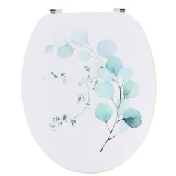 TENDANCE Accessori Water-Copriwater 18 pollici MDF Azzurro Acquerello