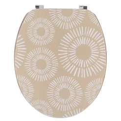 TENDANCE Accessori Water-Copriwater WC 18 pollici MDF Ethnic Spirals
