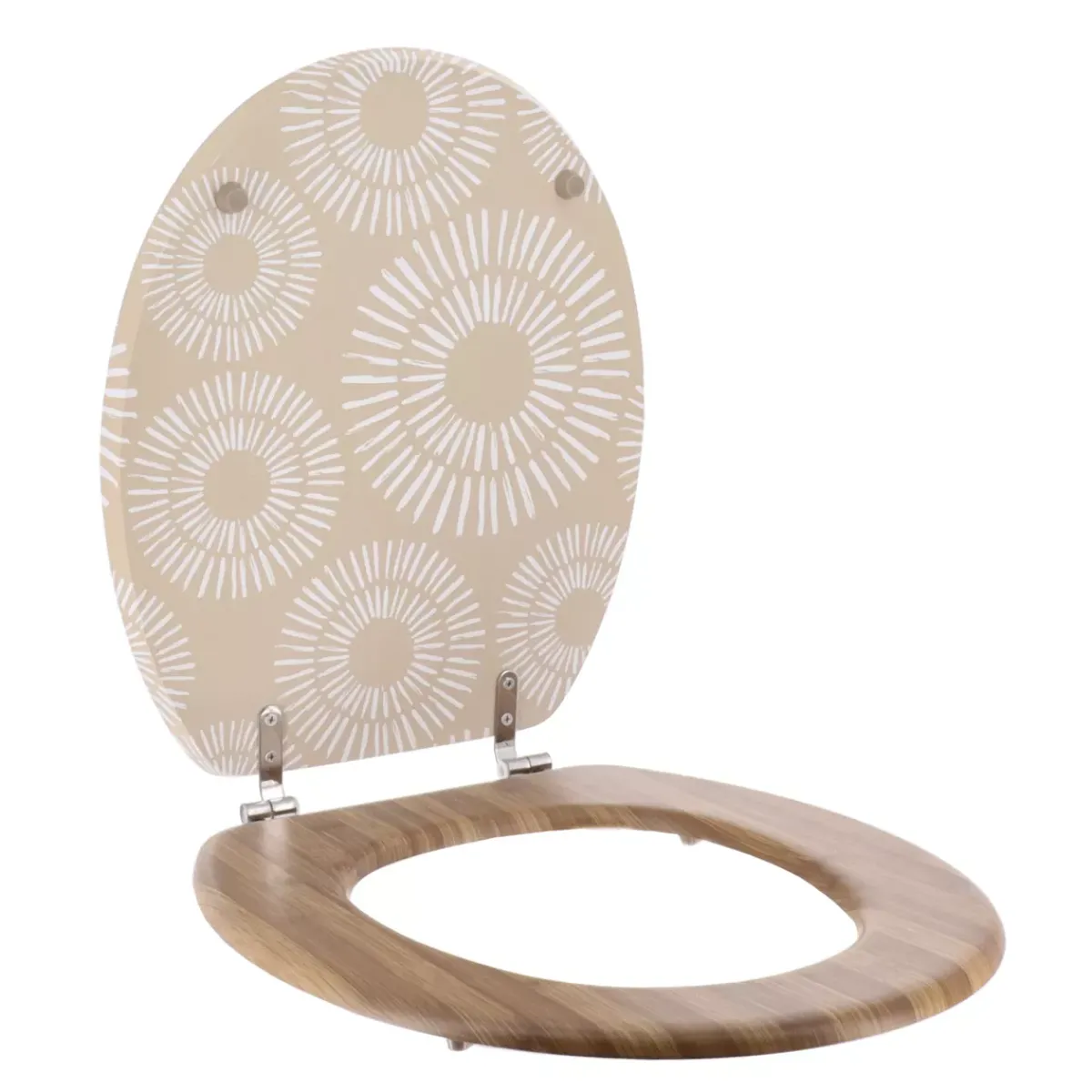 TENDANCE Accessori Water-Copriwater WC 18 pollici MDF Ethnic Spirals