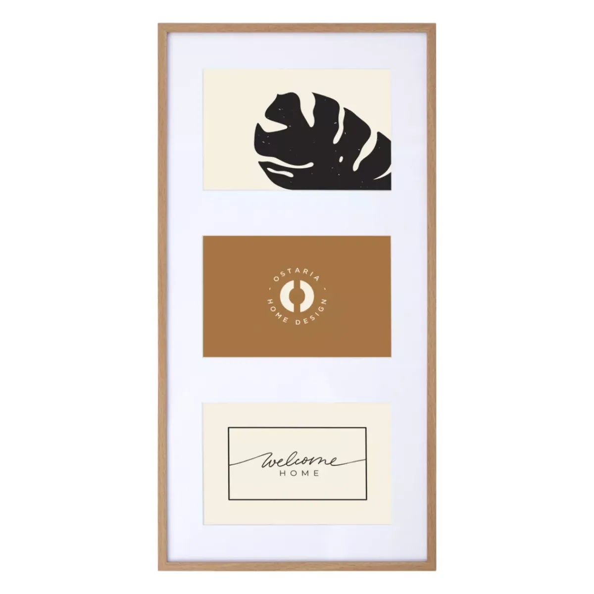 OSTARIA Quadri & Decorazioni Murali-Cornice multipla da parete 3 foto (21 x 41 cm) Marco