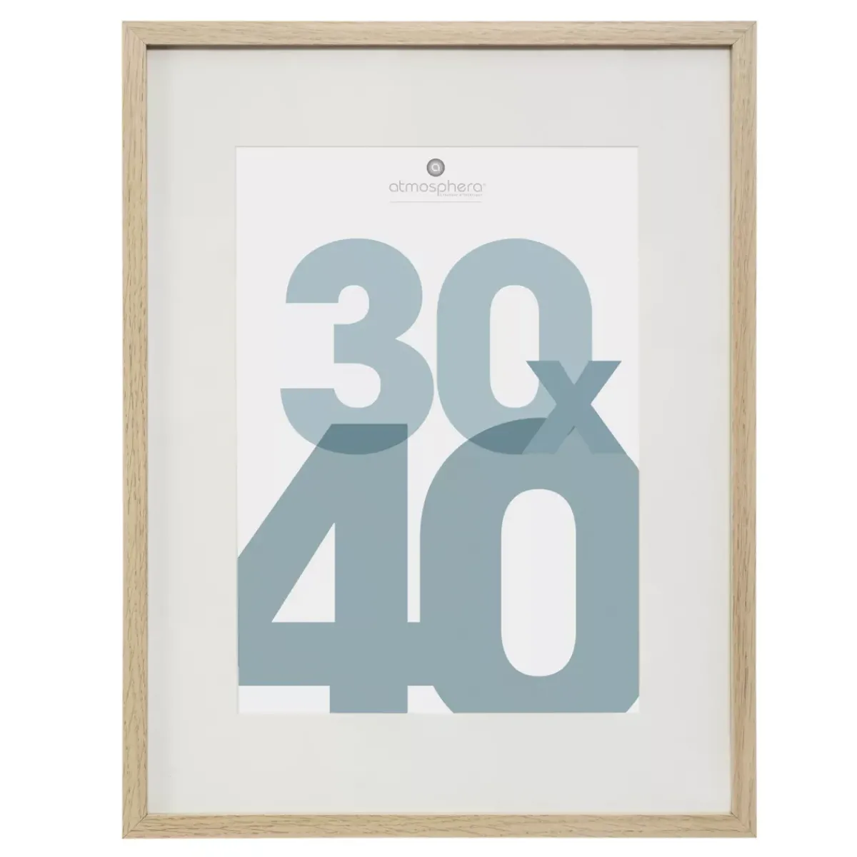 Atmosphera, cru017dateur d'intu017drieur Quadri & Decorazioni Murali-Cornice per foto in legno da parete (30 x 40 cm) Manu
