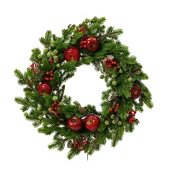 KAEMINGK Corona Di Natale-Corona di Natale (D40 cm) Mele dolci Rosse