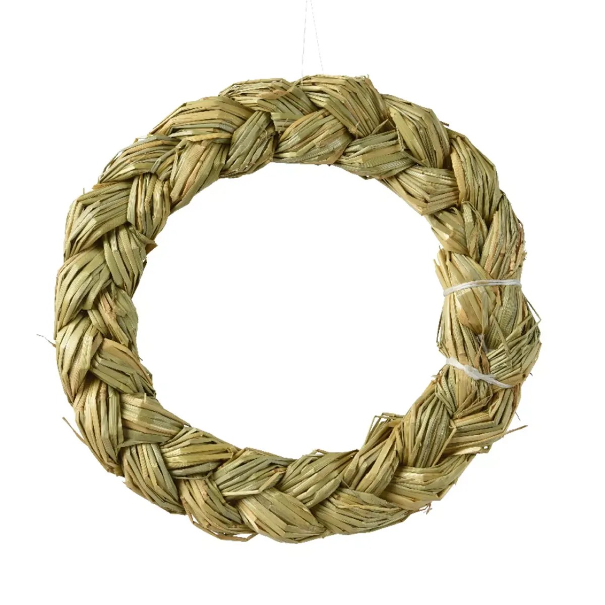 KAEMINGK Corona Di Natale-Corona di Natale in paglia (D30 cm) Intrecciata da decorare