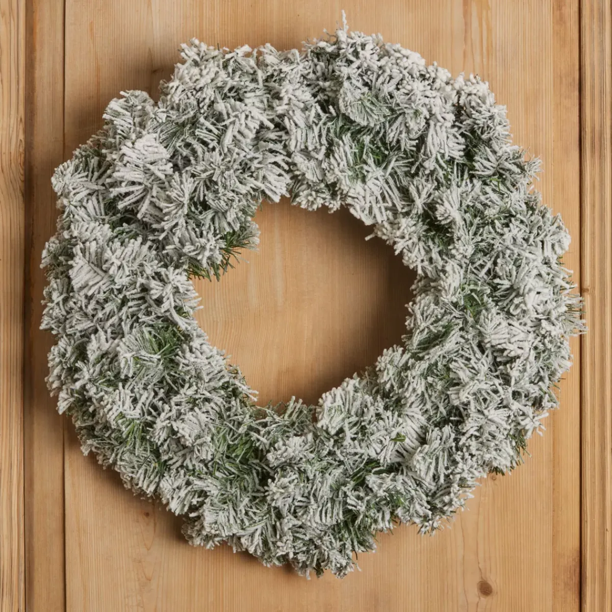 EMINZA Corona Di Natale-Corona di Natale Royal verde innevato 60 cm
