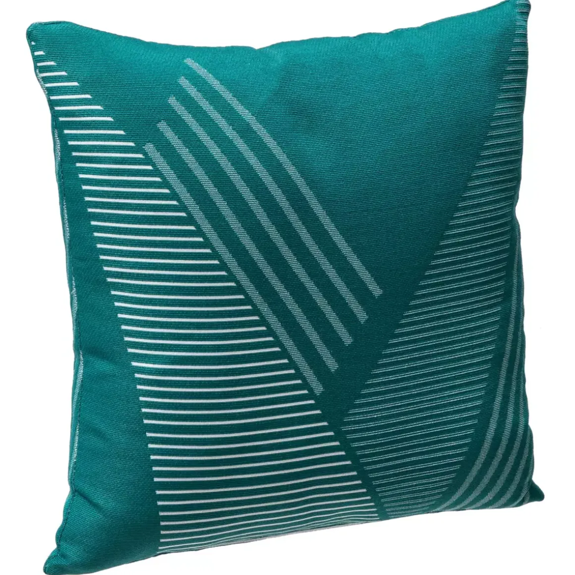 Cuscino da esterno quadrato (40 x 40 cm) Jacquard Blu ottanio