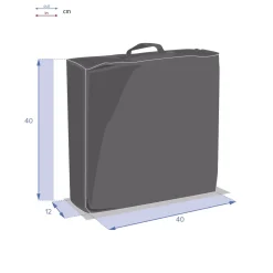 Cuscino da pavimento (40 cm) Ivano Blu ottanio