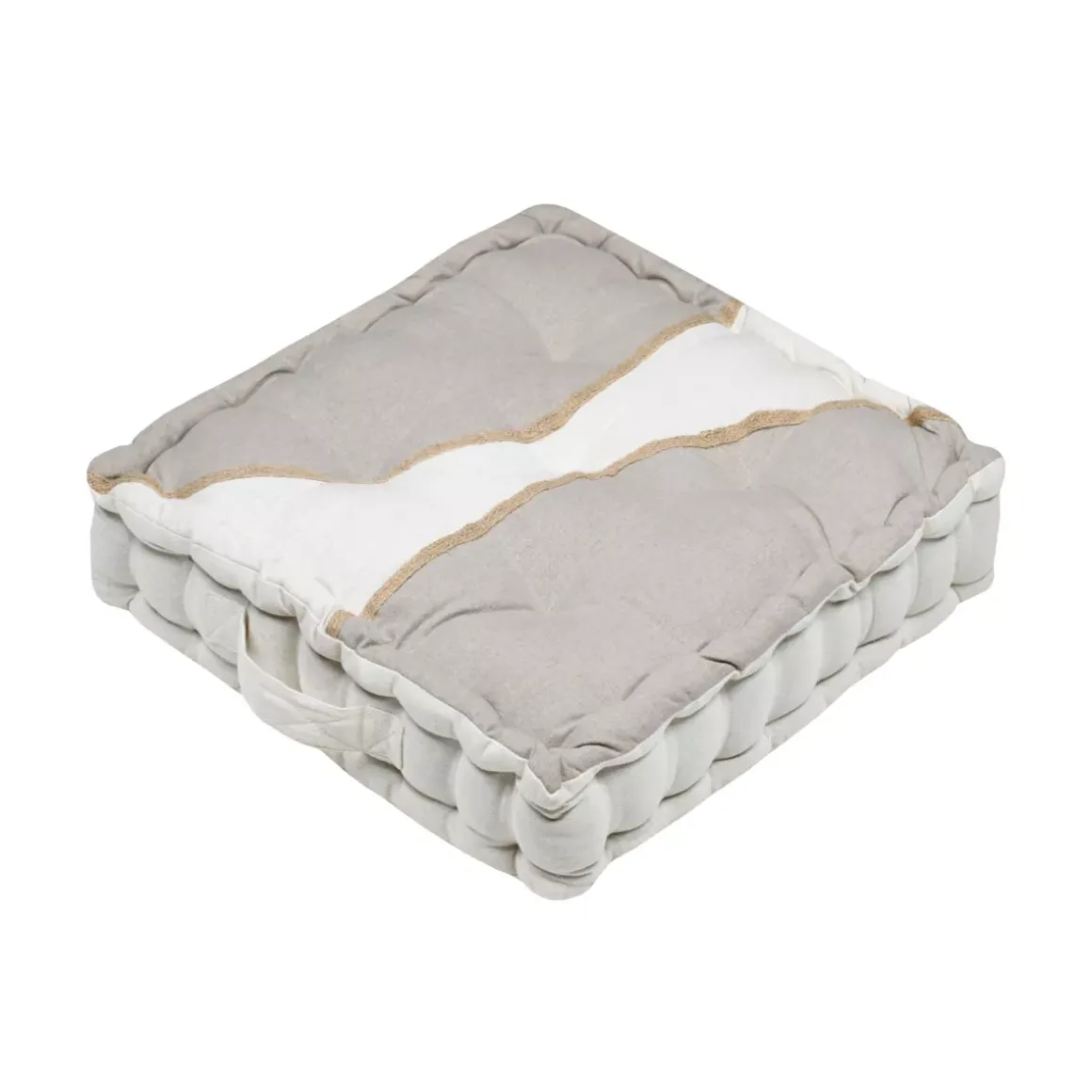 Cuscino da pavimento in cotone (45 x 45 cm) Blokken Grigio
