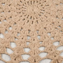 Cuscino da pavimento in cotone (D45 cm) Mekong Ecru